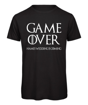 Game over, wedding is coming - JGA T-Shirt für Männer Schwarz